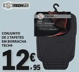 E.Leclerc Conjunto de 2 tapetes em borracha tech9 promoção