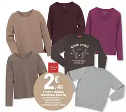 E.Leclerc Tisfaia basics t-shirt manga comprida adulto promoção