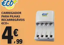 E.Leclerc Carregador para pilhas recarregáveis eco+ promoção