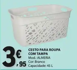E.Leclerc Cesto para roupa com tampa promoção