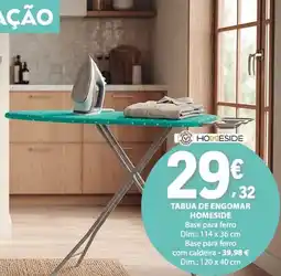 E.Leclerc tabua de engomar homeside promoção