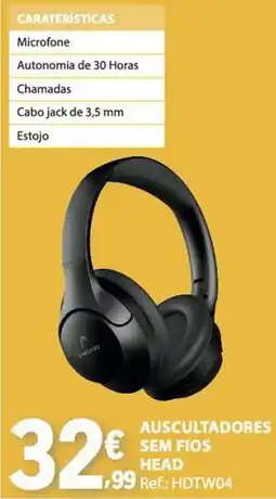 E.Leclerc Auscultadores sem fios head promoção