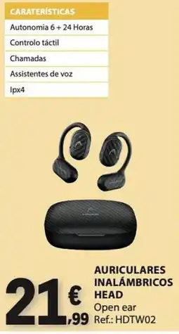 E.Leclerc Head auriculares inalámbricos promoção