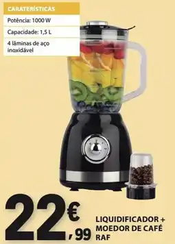E.Leclerc liquidificador + moedor de café raf promoção