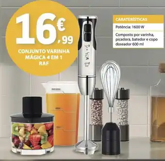 Conjunto varinha mágica 4 em 1 raf