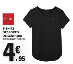 E.Leclerc T-shirt desporto de senhora tissaia promoção