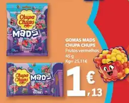 E.Leclerc Gomas mads chupa chips frutos vermelhos promoção