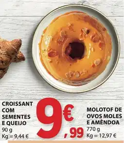 E.Leclerc Croissant com sementes e queijo promoção