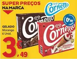 E.Leclerc Cornetto Gelado Morango promoção