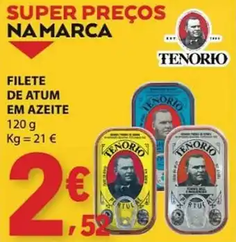 E.Leclerc filete de atum em azeite tenorio promoção