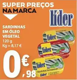 E.Leclerc Sardinhas em óleo vegetal lider promoção