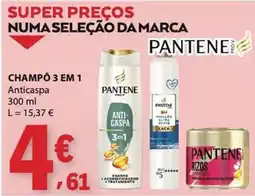 E.Leclerc Pantene champô 3 em 1 anticapsa promoção