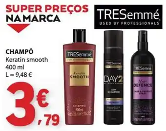E.Leclerc Tresemme champô keratin smooth promoção
