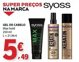 E.Leclerc gel de cabelo syoss promoção