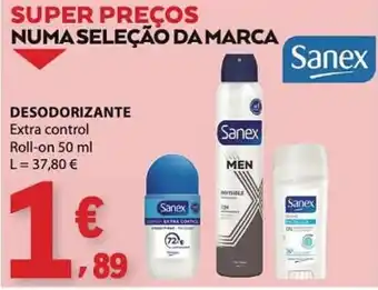 E.Leclerc Sanex desodorante extra control promoção