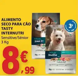 E.Leclerc alimento seco para cão tasty internutri sensitive/sénior promoção