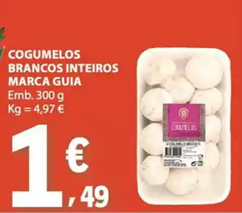 E.Leclerc Cogumelos brancos inteiros marca guia promoção