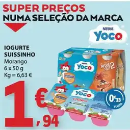 E.Leclerc Iogurte suissinho yoco morango promoção