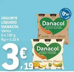 E.Leclerc Iogurte líquido danacol promoção
