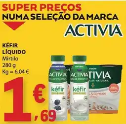 E.Leclerc Kéfir líquido mirtilo activia promoção