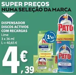 E.Leclerc Pato dispensador discos activos com recargas promoção