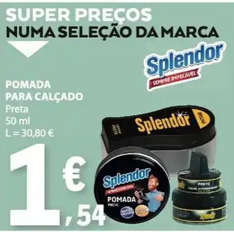 Pomada para calçado splendor preta