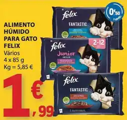 E.Leclerc Alimento húmido para gato felix promoção