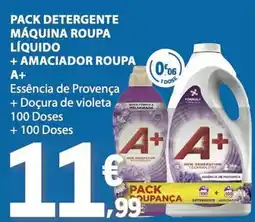 E.Leclerc Pack detergente máquina roupa líquido + amaciador roupa a+ promoção