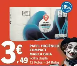 E.Leclerc Papel higiénico compact marca guia promoção