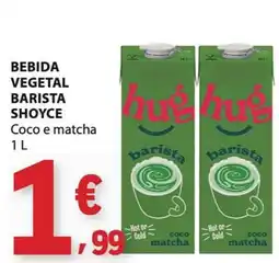 E.Leclerc Bebida vegetal hug hug barista coco e matcha promoção