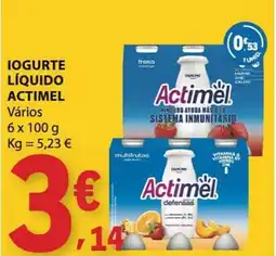 E.Leclerc Iogurte líquido actimel promoção