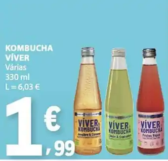 E.Leclerc Víver kombucha promoção