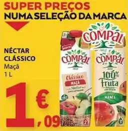 E.Leclerc Compal néctar clássico maçã promoção