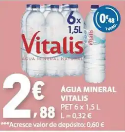 E.Leclerc Água mineral vitalis promoção