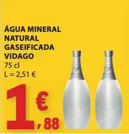 E.Leclerc Água mineral natural gaseificada vidago promoção