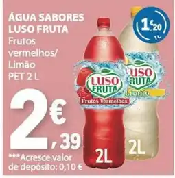 E.Leclerc Água sabores luso fruta promoção