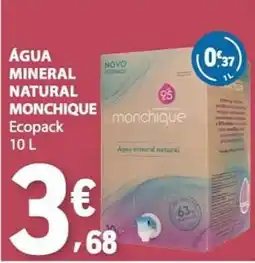 E.Leclerc Água mineral natural monchique promoção