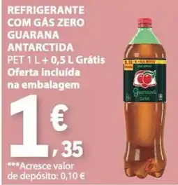 E.Leclerc Refrigerante com gás zero guarana antarctida promoção