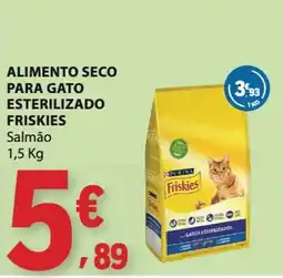 E.Leclerc alimento seco para gato esterilizado friskies salmão promoção