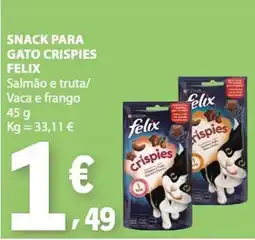 E.Leclerc Snack para gato crispies felix promoção