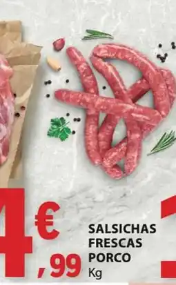E.Leclerc Salsichas frescas porco promoção