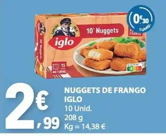 E.Leclerc nuggets de frango iglo promoção