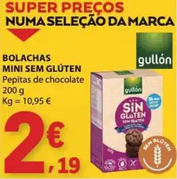 E.Leclerc Bolachas mini sem glúten gullón promoção