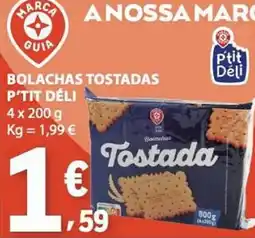 E.Leclerc Bolachas Tostadas P'tit Déli promoção