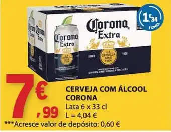 E.Leclerc Cerveja com álcool corona promoção