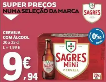 E.Leclerc Sagres mini cerveja promoção