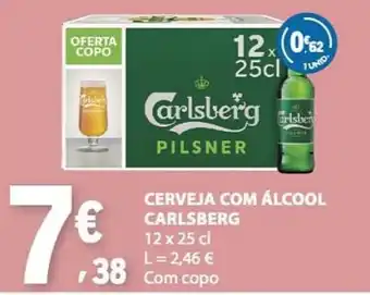 E.Leclerc Cerveja com álcool carlsberg promoção