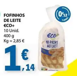 E.Leclerc Fofinhos de leite eco+ promoção