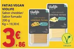 E.Leclerc Fatias vegan violife sabor cheddar/sabor fumado promoção