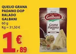 E.Leclerc Queijo grana padano dop ralado galbani promoção